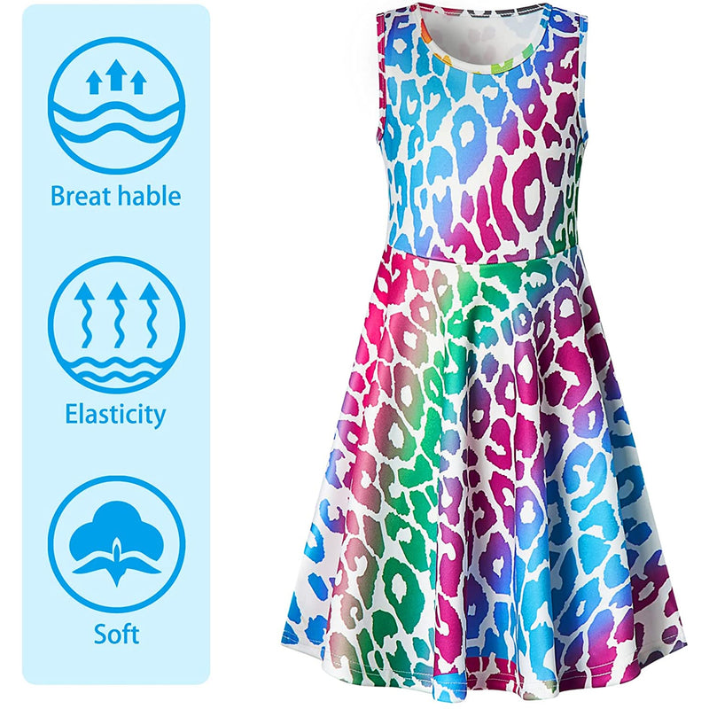 Colorful Leopard Funny Girl Dress