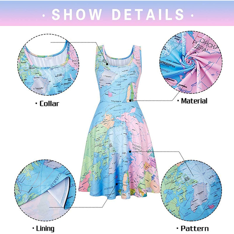 Map Funny Dress for Women