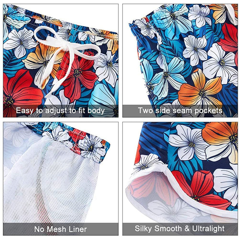 Flowers Funny Board Shorts for Women