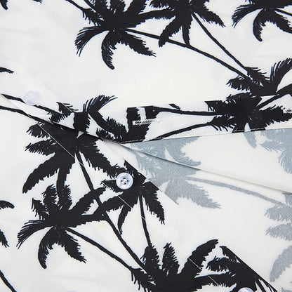 Wit Palmboom Grappig Knoop Shirt