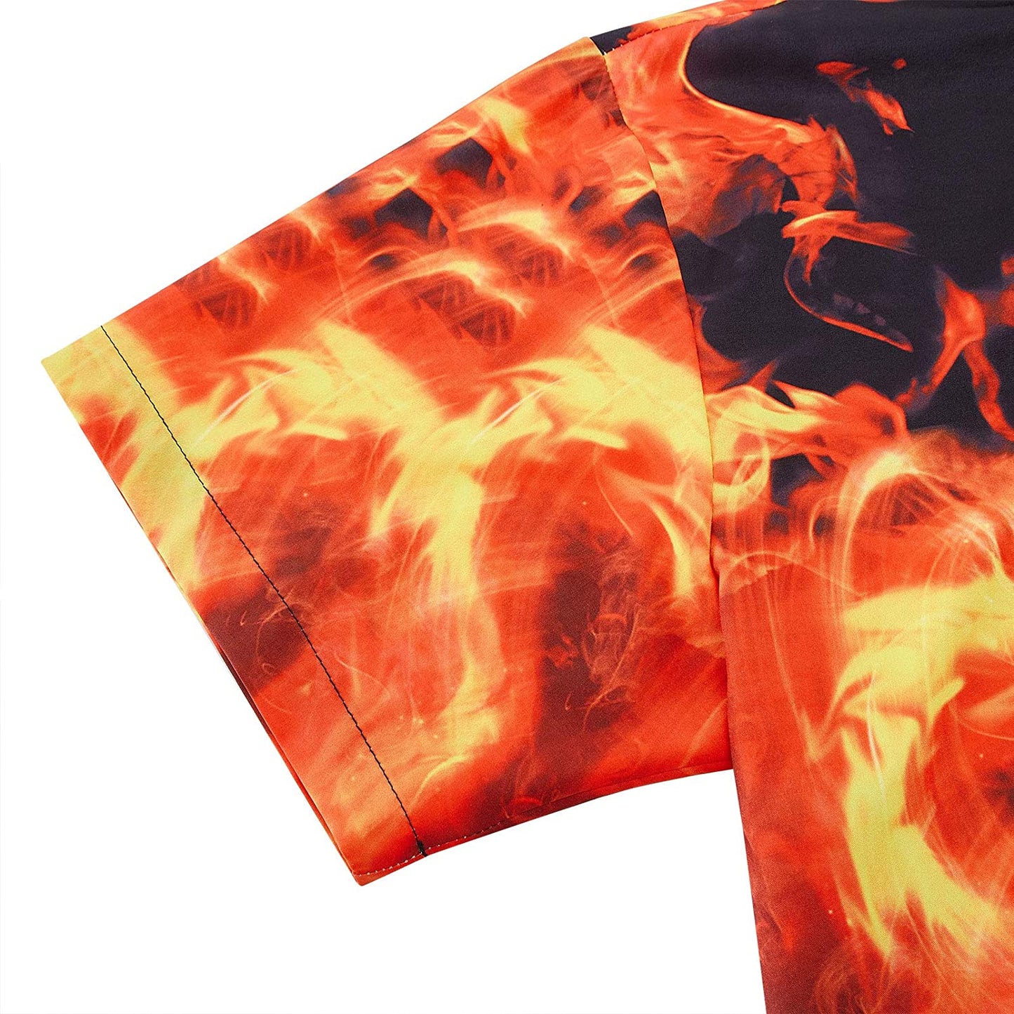 Grappig Hawaiiaans shirt met ijs- en vuurdraak