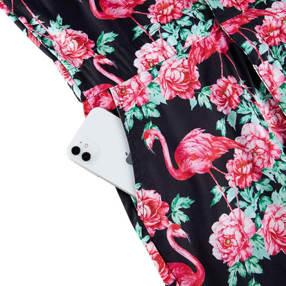 Rosa Flamingo Strampler für Männer