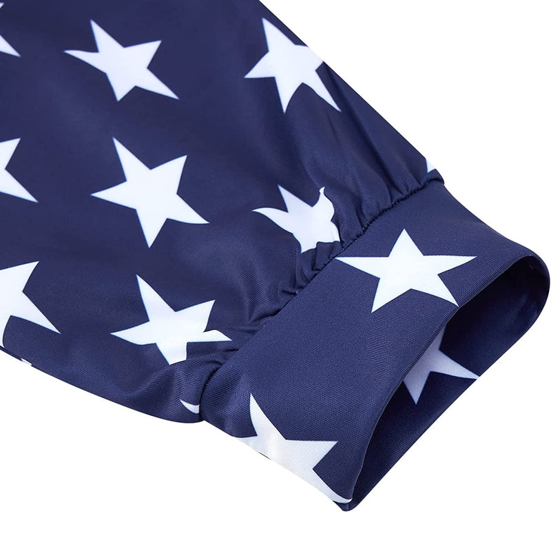 Navy American Flag Funny Joggers