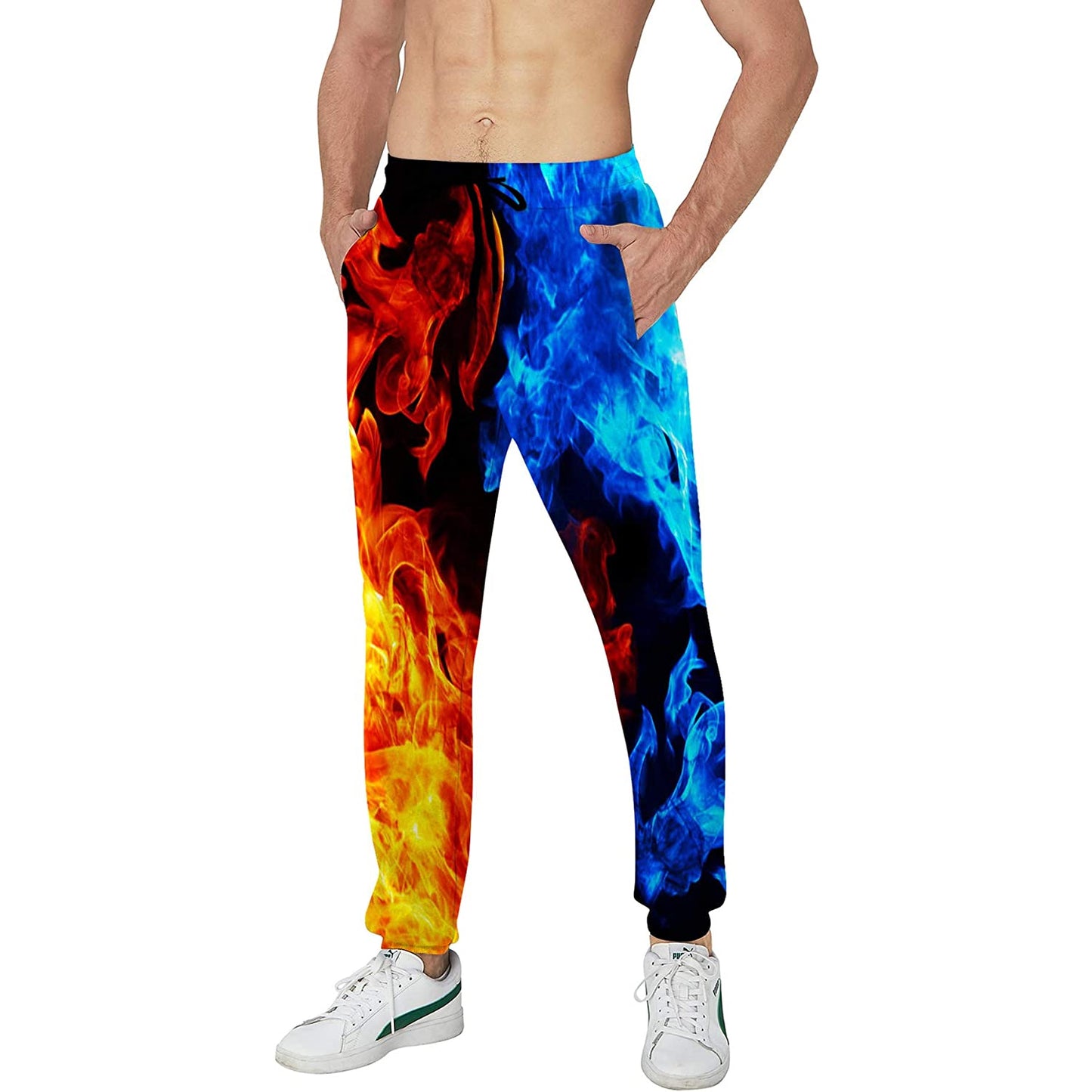 Eis &amp; Feuer Rauch lustige Jogger