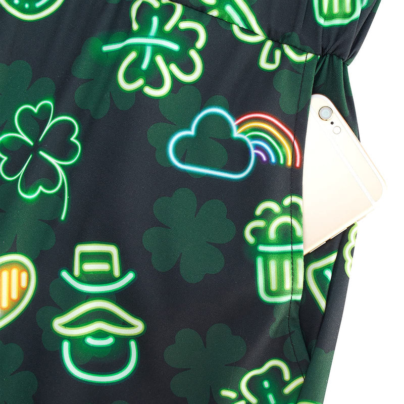 St. Patrick's Day Clover Male Romper