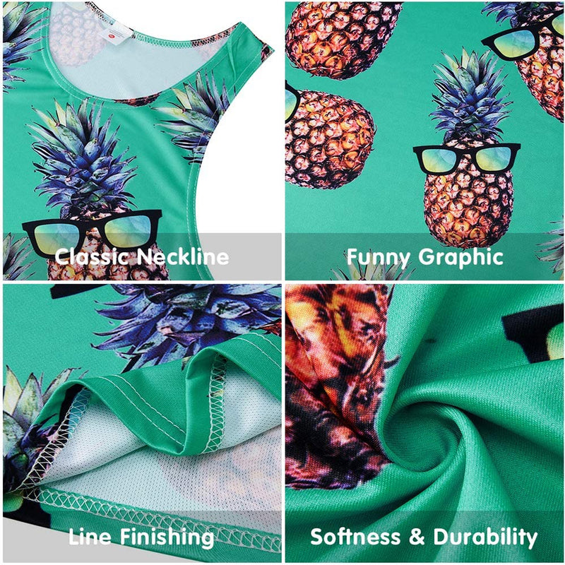 Sunglasses Pineapple Funny Tank Top