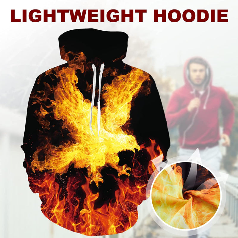 Eagle Fire Funny Hoodie