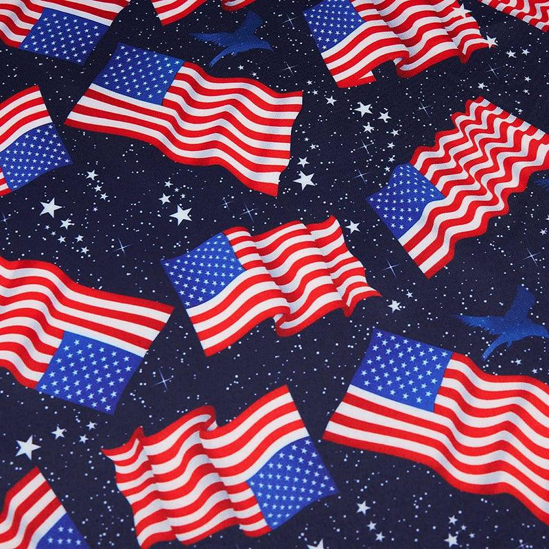 Space American Flag Funny Hawaiian Shirt