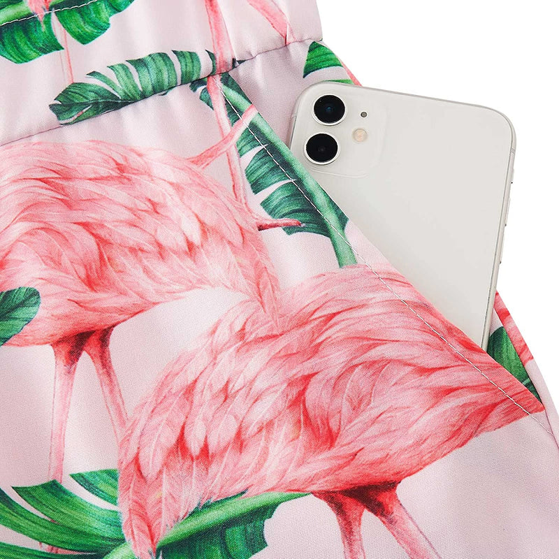 Banana Leaf Flamingos Men Romper