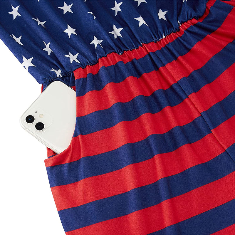 American Flag Funny Romper for Women