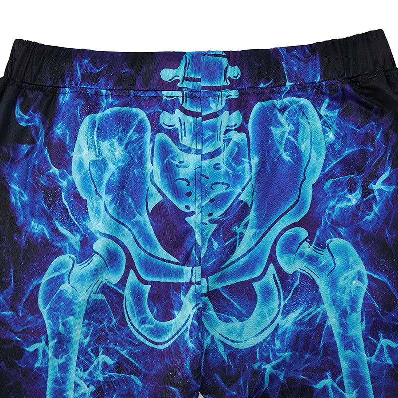 Ice Fire Skeleton Funny Joggers