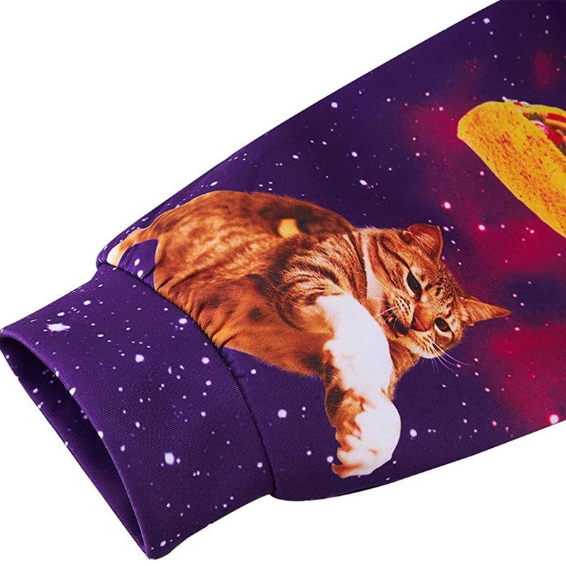 Galaxy Taco Cat Funny Sweatpants