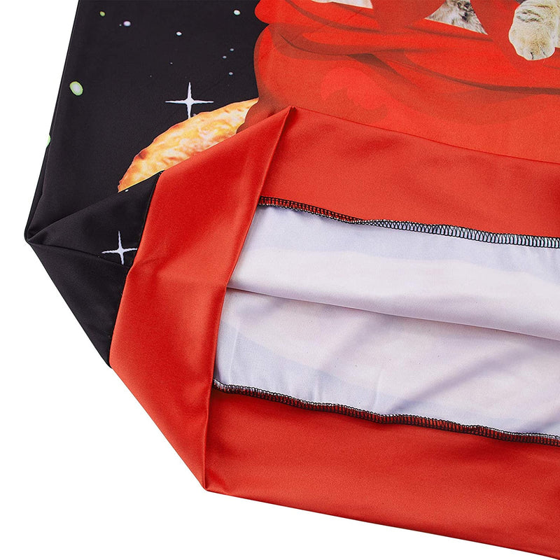 Space Pizza Cats Ugly Christmas Sweater