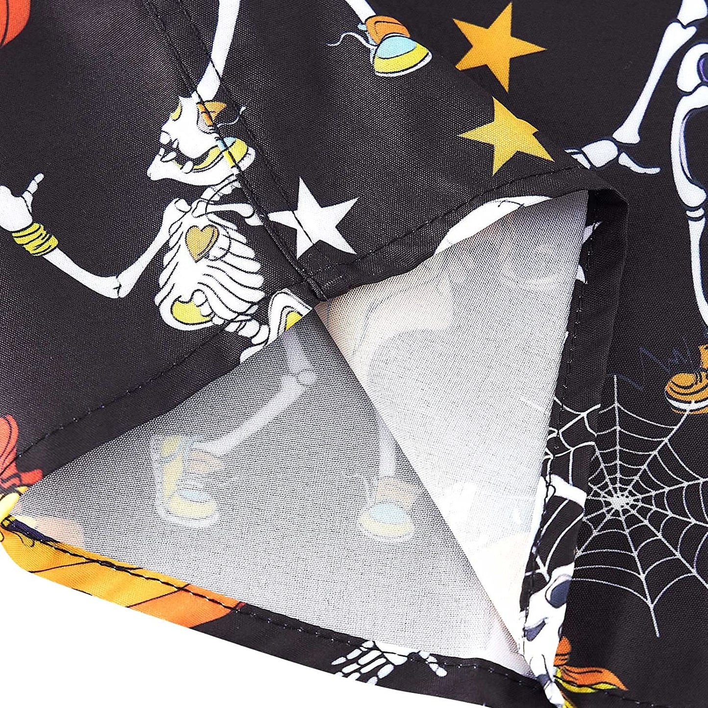 Halloween Pumpkins Skeleton Funny Hawaiian Shirt