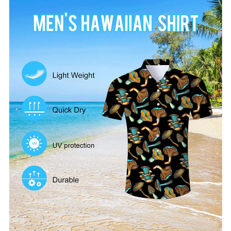 Lustiges Hawaiihemd mit Pilzmotiv