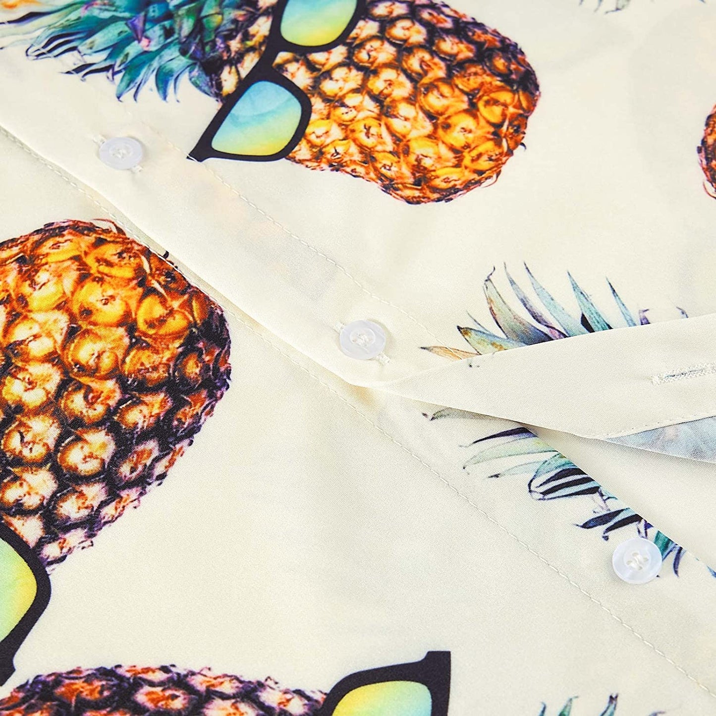 Sunglasses Pineapple Yellow Funny Hawaiian Shirt
