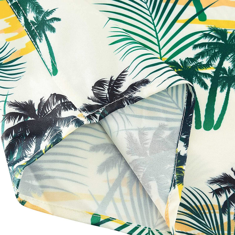 Lustiges Hawaiihemd mit Palmenblatt