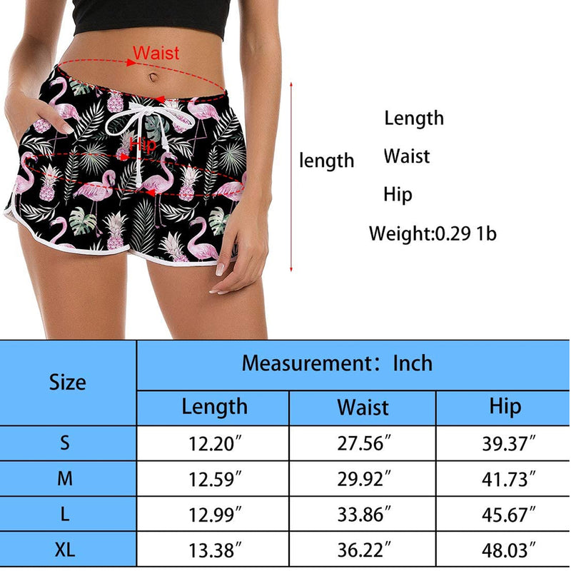 Flowers Funny Board Shorts for Women