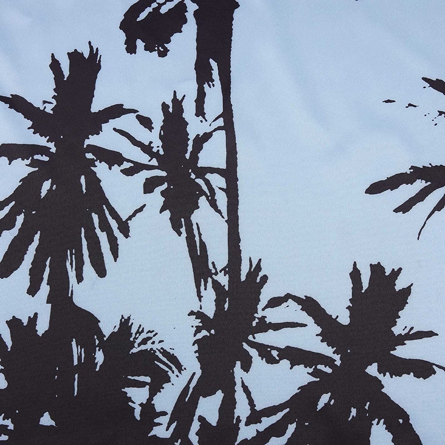 Hellblaues lustiges Hawaiihemd mit Palmen