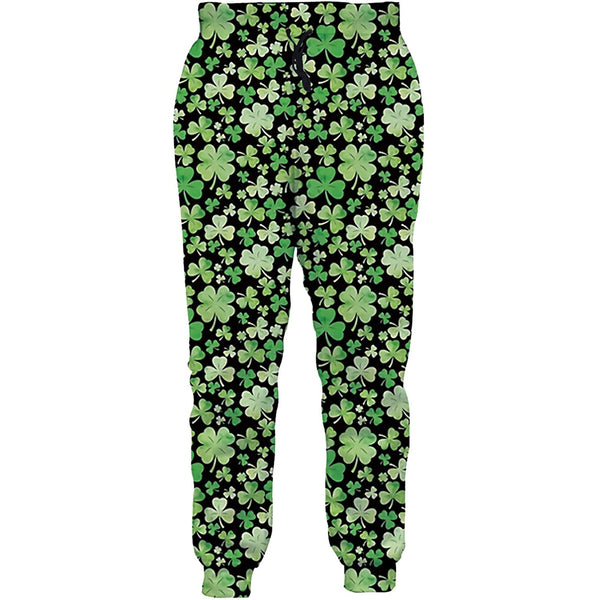 St Patrick's Day Shamrock Funny Sweatpants